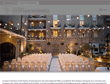 Tablet Screenshot of neworleanscourtyardweddings.com